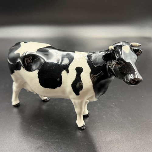 Modellino mucca bianca nera - mucca, e
