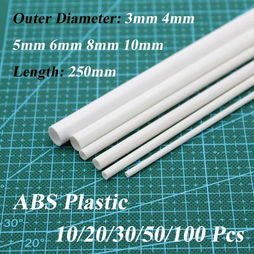 Tubo cavo plastica - , bianco